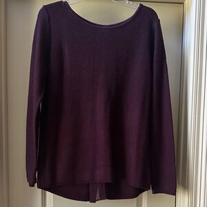 Market & Spruce Purple Crew Neck Sweater